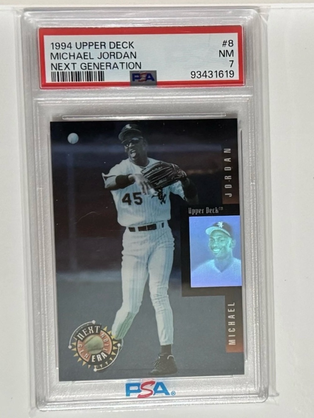 Michael Jordan Next Generation Holographic Trading Card - Black
